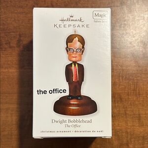 Hallmark Keepsake Dwight Schrute “The Office” Bobblehead Ornament - NWT